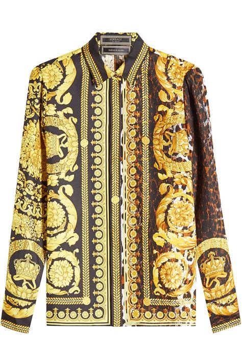 versace blouse heren wit|Versace online buy.